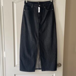 Banana Republic Charcoal Denim Skirt